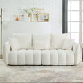 Christopher Knight Home Lucy 82 Teddy Wood Frame 3-Seater Sofa