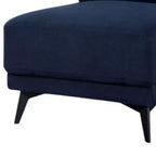 Fauteuil lounge Royal Hampton modulaire sans accoudoirs, appui-tête réglable, tissu bleu marine