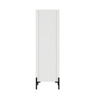 Meuble de rangement GDFStudio Biorn 31,5 avec porte en verre trempé moderne et plateau de rangement