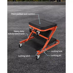 Siège roulant d'atelier 36" Z-Creeper, Siège roulant d'atelier pliable 2-en-1, 6 roulettes pivotantes, Capacité 150 kg