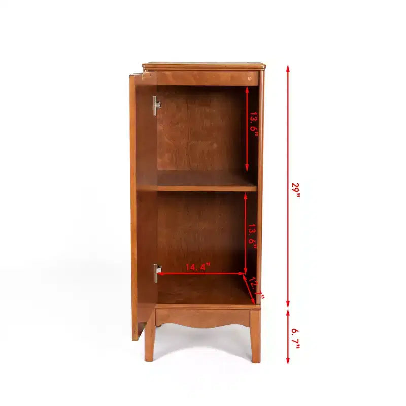 Meuble de rangement de salle de bain avec porte simple, compartiment ouvert et étagère réglable, meuble de rangement moderne pour salle de bain