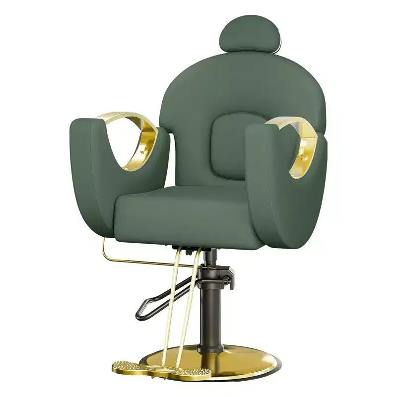 Fauteuil de barbier COZONY pour coiffeur, Fauteuil de salon inclinable avec réglage hydraulique de la hauteur et rotation à 360°, Charge maximale 150 kg, Équipement de spa de beauté