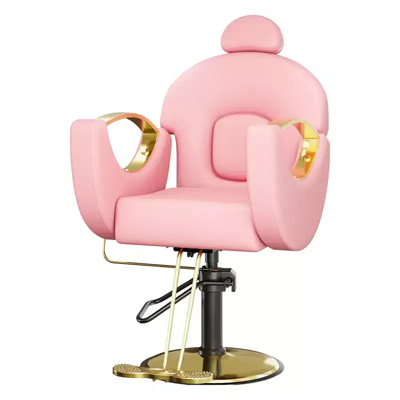 Fauteuil de barbier COZONY pour coiffeur, Fauteuil de salon inclinable avec réglage hydraulique de la hauteur et rotation à 360°, Charge maximale 150 kg, Équipement de spa de beauté
