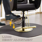 Fauteuil de barbier COZONY pour coiffeur, Fauteuil de salon inclinable avec réglage hydraulique de la hauteur et rotation à 360°, Charge maximale 150 kg, Équipement de spa de beauté