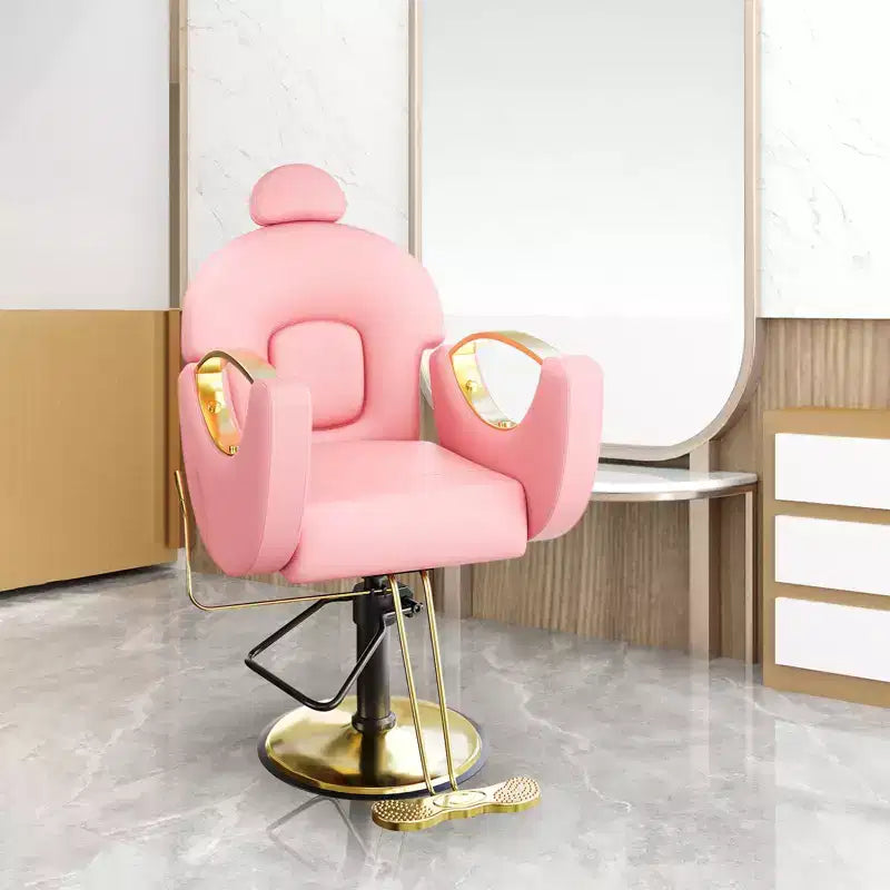 Fauteuil de barbier COZONY pour coiffeur, Fauteuil de salon inclinable avec réglage hydraulique de la hauteur et rotation à 360°, Charge maximale 150 kg, Équipement de spa de beauté