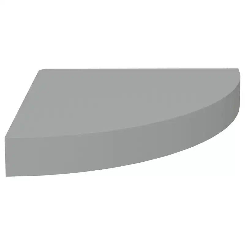 Étagère d'angle murale en MDF gris nid d'abeille, métal, taille moyenne