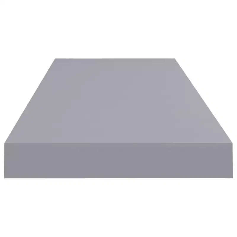 Étagère murale, lot de 4, gris, nid d'abeille, MDF, métal, 80 x 23,6 cm