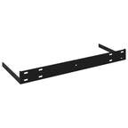 Étagère murale, lot de 4, gris, nid d'abeille, MDF, métal, 80 x 23,6 cm