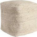 HomeRoots 18 Natural Jute Pouf Ottoman