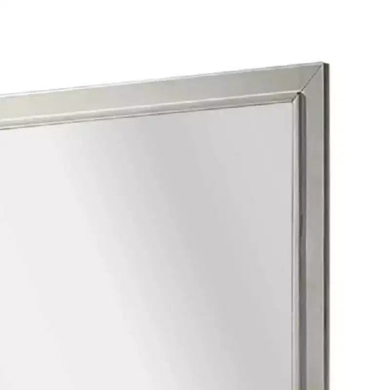 Miroir de Commode Royal Hampton, Bois d'Hévéa Blanc Antique Subtil, Carré 40 Pouces