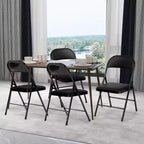 SUGIFT Lot de 6 chaises pliantes rembourrées – Structure en acier durable, revêtement en tissu, pour événements et usage domestique