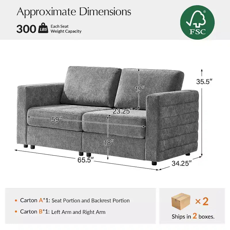 Canapé modulable de rangement Matilde | ARTFUL LIVING DESIGN