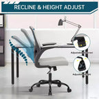 Chaise de bureau ergonomique, chaise de bureau pivotante à roulettes, chaise à roulettes en maille, accoudoir relevable, pour bureau à domicile, étude, chambre.