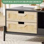 Table basse rectangulaire en bois pour salon, table basse en bois