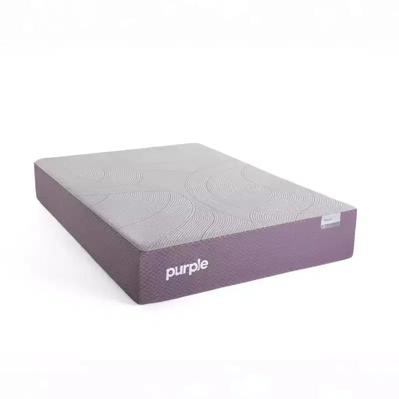 Matelas Hybride Moelleux Purple RestorePlus avec Grille GelFlex 3 et Système de Ressorts Ensachés 3 Zones, Gris
