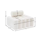 Meridian Furniture, Chaise Melody en velours