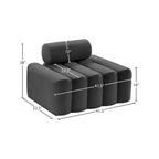 Meridian Furniture, Chaise Melody en velours