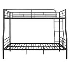 Lit superposé Luxystar Full XL au-dessus d'un lit Queen, cadre en métal avec barrières de sécurité, séparable en deux lits individuels pour appartement