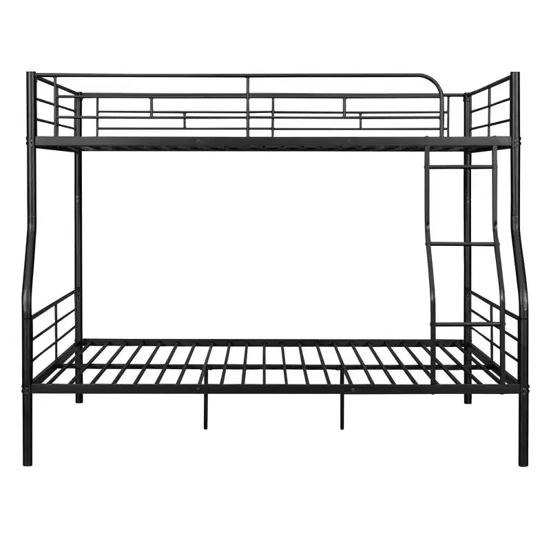 Lit superposé Luxystar Full XL au-dessus d'un lit Queen, cadre en métal avec barrières de sécurité, séparable en deux lits individuels pour appartement