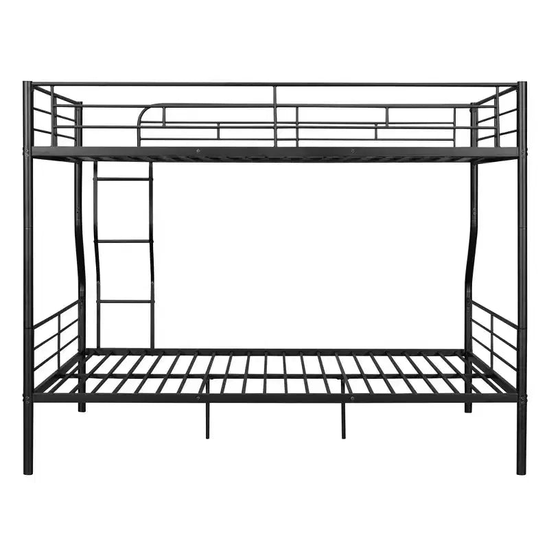 Lit superposé Luxystar Full XL au-dessus d'un lit Queen, cadre en métal avec barrières de sécurité, séparable en deux lits individuels pour appartement