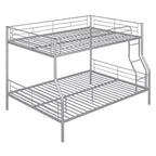 Lit superposé Luxystar Full XL au-dessus d'un lit Queen, cadre en métal avec barrières de sécurité, séparable en deux lits individuels pour appartement