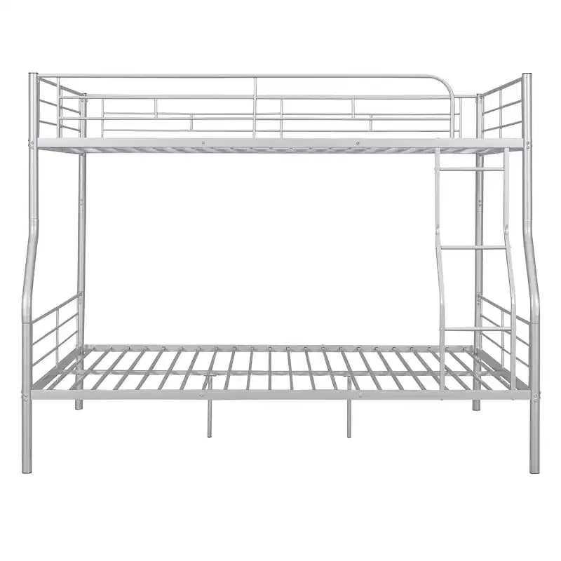 Lit superposé Luxystar Full XL au-dessus d'un lit Queen, cadre en métal avec barrières de sécurité, séparable en deux lits individuels pour appartement