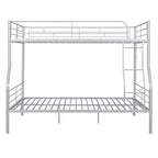 Lit superposé Luxystar Full XL au-dessus d'un lit Queen, cadre en métal avec barrières de sécurité, séparable en deux lits individuels pour appartement
