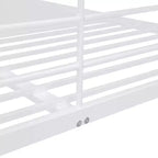 Lit superposé Luxystar Full XL au-dessus d'un lit Queen, cadre en métal avec barrières de sécurité, séparable en deux lits individuels pour appartement