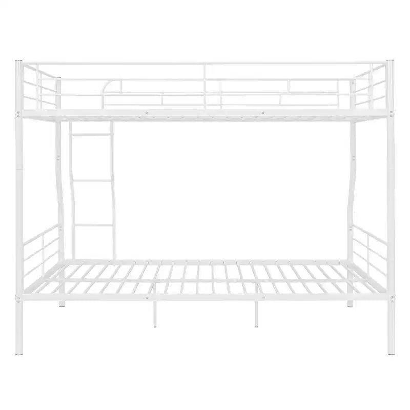 Lit superposé Luxystar Full XL au-dessus d'un lit Queen, cadre en métal avec barrières de sécurité, séparable en deux lits individuels pour appartement