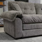 Canapé deux places large EHMKNP de 213 cm avec coussins d'assise profonds pour salon, appartement