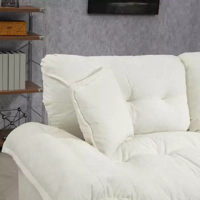 Canapé deux places large EHMKNP de 213 cm avec coussins d'assise profonds pour salon, appartement