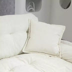 Canapé deux places large EHMKNP de 213 cm avec coussins d'assise profonds pour salon, appartement