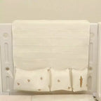 Alilang Organisateur Suspendu Multi-Poches avec Motifs Mignons 28x25cm - Beige Clair