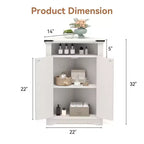 Meuble d'angle rustique COZONY avec porte coulissante de style grange, étagère de rangement réglable pour salle de bain, cuisine, salon, entrée