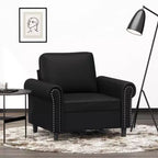 vidaXL Fauteuil d'appoint en simili cuir, siège simple rembourré