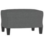 vidaXL Canapé 3 places avec pouf pour salon Tissu