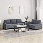vidaXL Ensemble de canapés avec coussins Canapé et fauteuil pour salon 2 pièces Velours