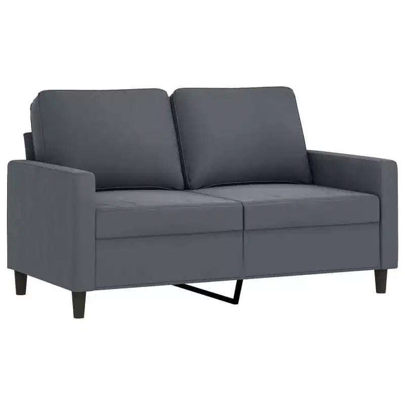 vidaXL Ensemble de canapés avec coussins Canapé et fauteuil pour salon 2 pièces Velours