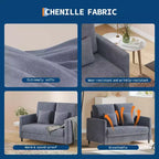 Canapé causeuse nuage 51 - 2 places moelleux avec ressorts ensachés pour petits espaces Salon d'appartement