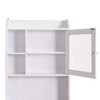 Meuble de rangement Okak de 172 cm au-dessus des toilettes avec étagères ouvertes, meuble de rangement de salle de bain en bois pour la maison, la salle de bain