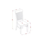 HomeStock Table à manger ronde 5 pièces en lin blanc avec plateau en bois massif et 4 chaises