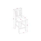 Ensemble Table et Chaises Hautes - Table de Salle à Manger et Tabourets de Bar - Table et Chaises Modernes en Bois