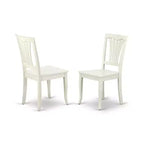 Ensemble de salle à manger rectangulaire 5 pièces Table de 152 cm avec 4 chaises - Style ferme moderne