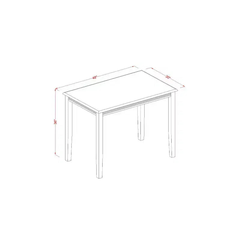 Ensemble repas hauteur comptoir - Table et 4 chaises - Mobilier de cuisine moderne