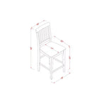 Ensemble repas hauteur comptoir - Table et 4 chaises - Mobilier de cuisine moderne