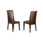 Ensemble de salle à manger rond avec 4 chaises - Table de 42 pouces, finition acajou, ensemble de meubles compacts