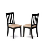Ensemble de salle à manger - Table ronde avec 2 chaises en bois - Meubles de salle à manger modernes