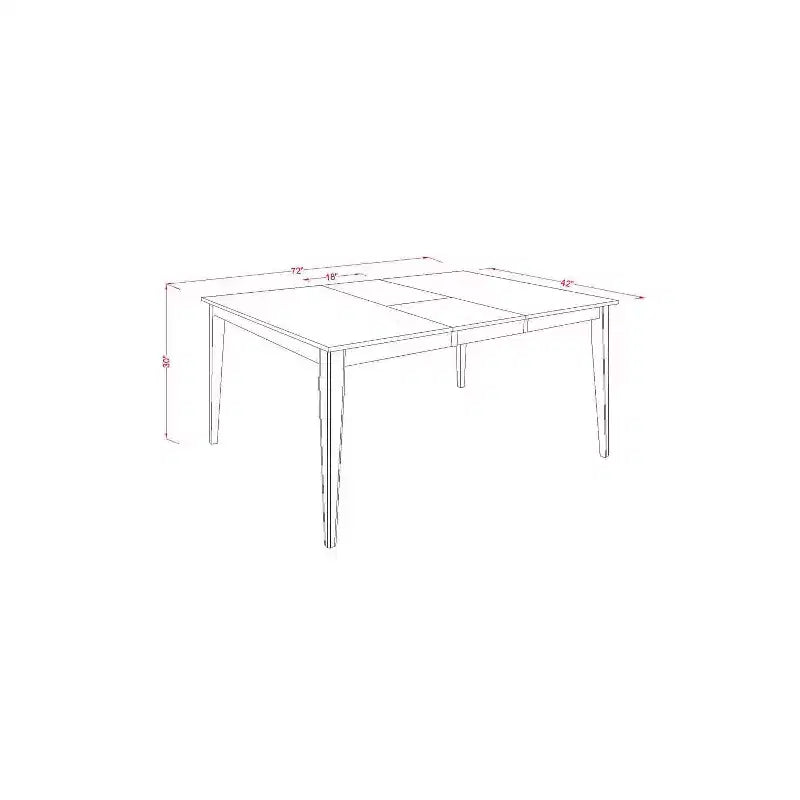 Ensemble de salle à manger moderne - Table avec rallonge et 6 chaises - Meubles de cuisine et de salle à manger