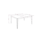 Ensemble de salle à manger moderne - Table avec rallonge et 6 chaises - Meubles de cuisine et de salle à manger