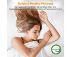 Matelas Hybride Queen 35 cm en Boîte, Mousse à Mémoire de Forme Gel Sensation Moyenne, Housse Respirante Rafraîchissante, Isolation des Mouvements, CertiPUR-US